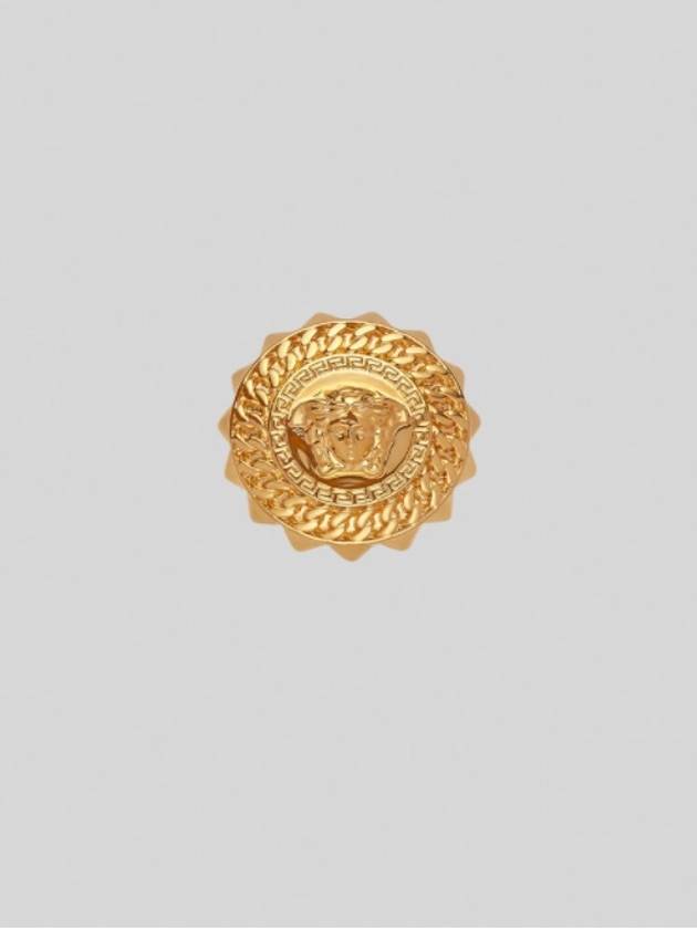 Chain Medusa Ring Gold - VERSACE - BALAAN 3