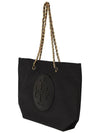 Ella Chain Tote Bag Black - TORY BURCH - BALAAN 4