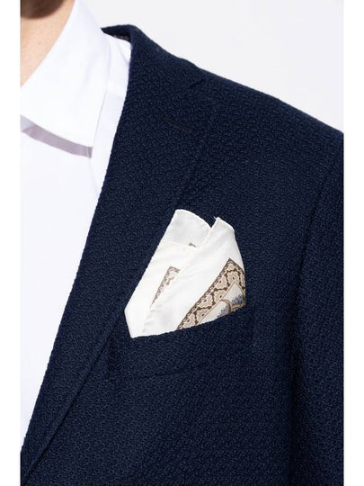 Etro Silk Pocket Square, Men's, Cream - ETRO - BALAAN 2