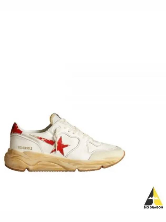 Men's Running Sole Red Star Low Top Sneakers White - GOLDEN GOOSE - BALAAN 2