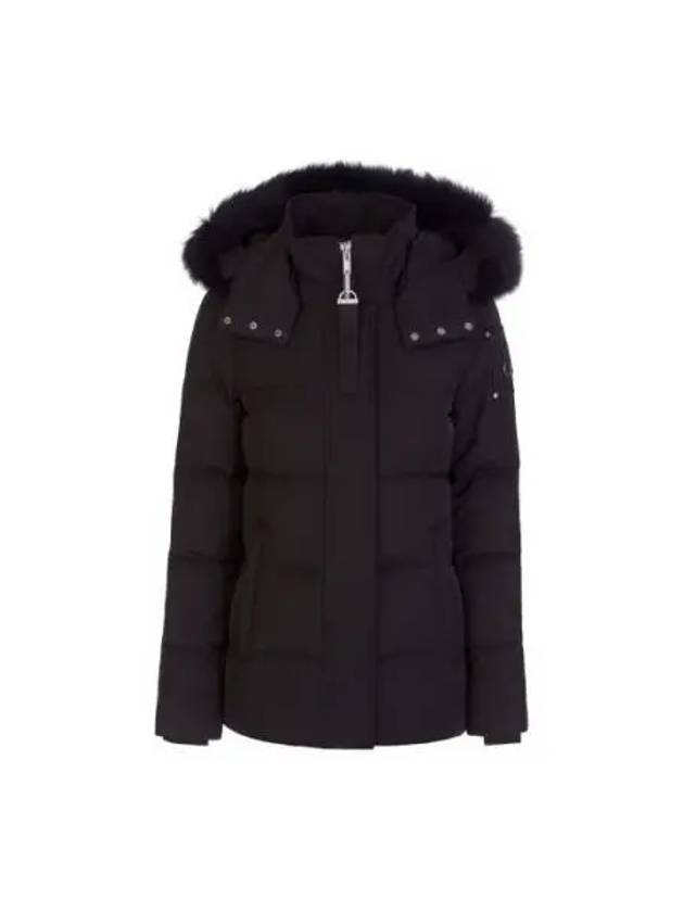 Women's Astoria Down Jacket Black Fur Black - MOOSE KNUCKLES - BALAAN 2