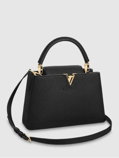 Capucines MM Taurillon Cross Bag Black - LOUIS VUITTON - BALAAN 2