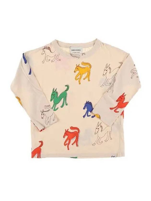 B224AC011 199 The Horse Junior Long Sleeve T shirt 1137473 - BOBO CHOSES - BALAAN 1