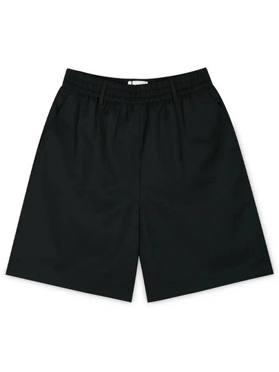 Wool Blend Bermuda Shorts Black - AMI - BALAAN 2