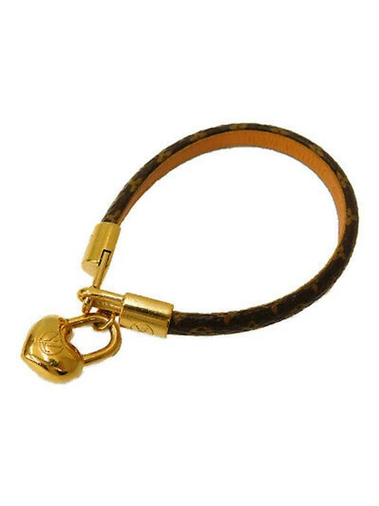 Crazy In Lock Charm Bracelet Brown Gold - LOUIS VUITTON - BALAAN 1