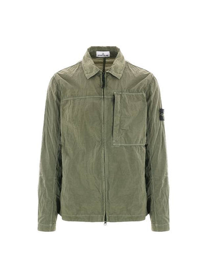 Nylon Metal Econyl Long Sleeve Shirt Green - STONE ISLAND - BALAAN 2