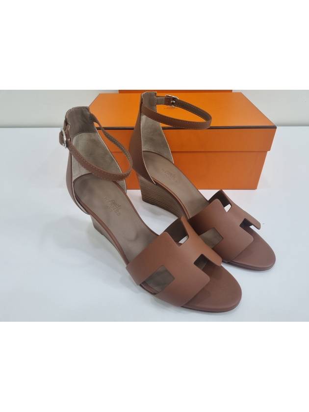 Legend Calfskin Wedge Heels Noir - HERMES - BALAAN 3