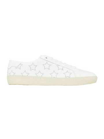 Court Classic SL06 California Smooth Leather Low Top Sneakers White - SAINT LAURENT - BALAAN 1