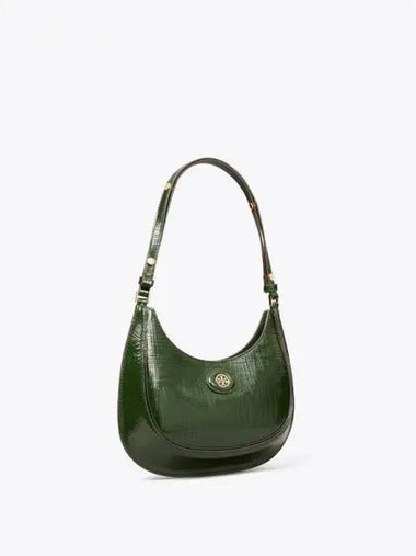 Robinson Cross Hat Convertible Croissant Half Moon Bag Evergreen Domestic Product GM0024080695711 - TORY BURCH - BALAAN 1