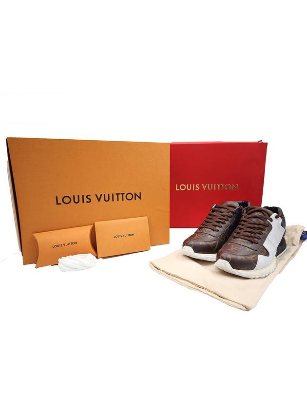 Men s Louis Vuitton 1A3N7R Monogram Canvas Runaway Sneakers 5 gt Gangbuk used luxury goods - LOUIS VUITTON - BALAAN 3