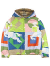 Kids Check Reversible Windbreaker Jacket - BURBERRY - BALAAN 5