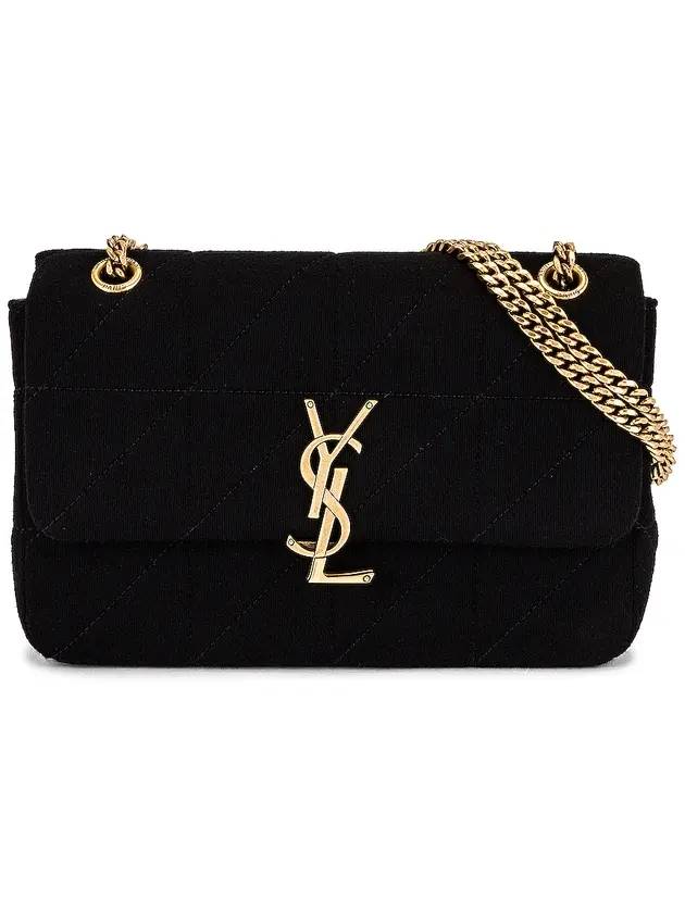 Jamie Lock Medium Chain Shoulder Bag Black - SAINT LAURENT - BALAAN.