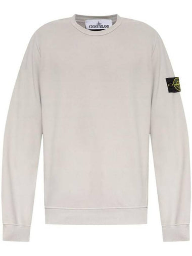 Wappen Patch Crew Neck Cotton Sweatshirt Grey - STONE ISLAND - BALAAN 1