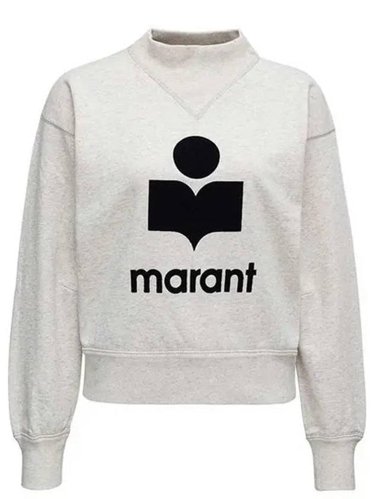 Mobi Sweatshirt Ecru SW0003FA A1M07E 23EC - ISABEL MARANT ETOILE - BALAAN 1