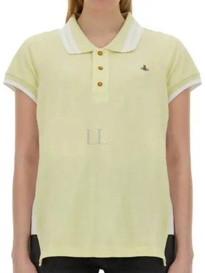 Embroidered ORB Polo Shirt Yellow - VIVIENNE WESTWOOD - BALAAN 2