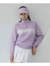 Women s high neck color combination zip up knit sweater DD3WSW251LV - DUVIK - BALAAN 9