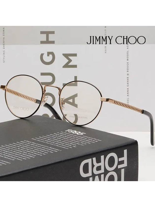Glasses frame JC210F 807 Asian fit metal frame gold - JIMMY CHOO - BALAAN 2