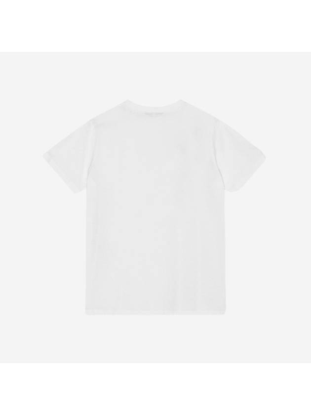 Logo Print Short Sleeve T-Shirt White - GANNI - BALAAN 3