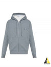 Bold Fox Head Patch Cotton Hooded Zip-Up Grey - MAISON KITSUNE - BALAAN 2