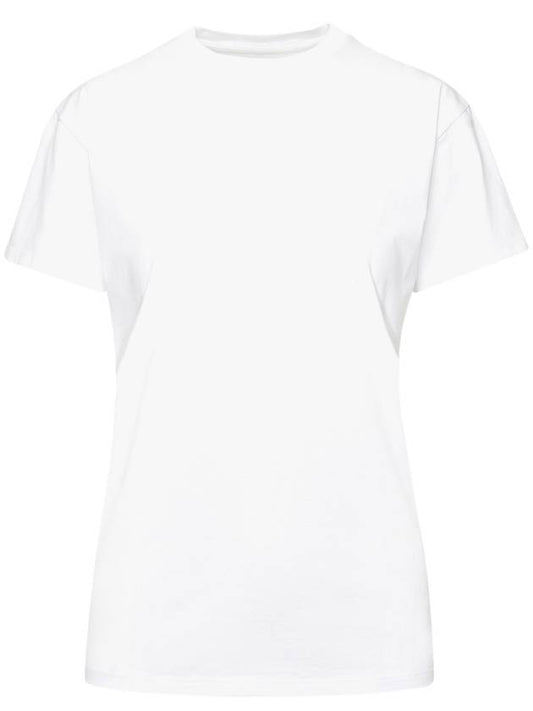 Stitched Short Sleeve T-Shirt White - MAISON MARGIELA - BALAAN.