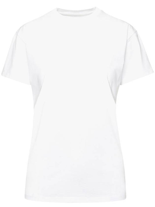 Stitched Jersey Short Sleeve T-Shirt White - MAISON MARGIELA - BALAAN 1