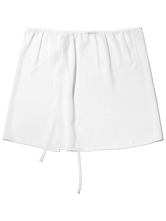 Layered Warp Mini Skirt White - LESEIZIEME - BALAAN 9
