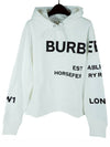 Horseferry Print Hooded Top White - BURBERRY - BALAAN 2