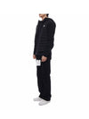 Logo Patch Knit Goose Padded Cardigan Black - MONCLER - BALAAN 5