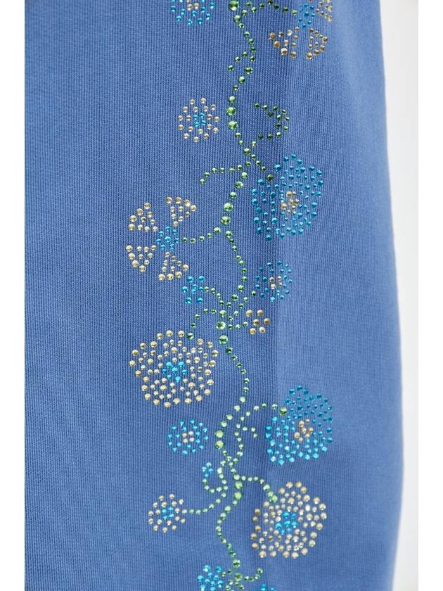 Kenzo Sweatpants With Shimmering Appliqués, Women's, Blue - KENZO - BALAAN 5