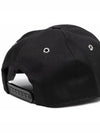 Heart Logo Embroidery Ball Cap Black - AMI - BALAAN 4