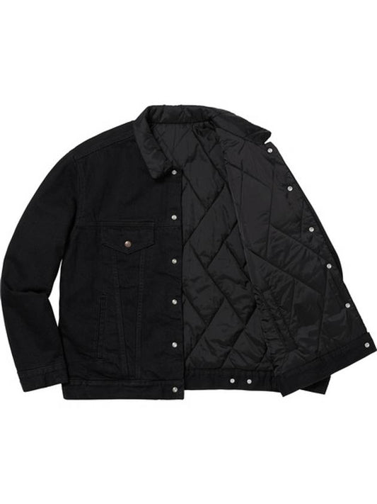 x Levis quilted reversible trucker denim jacket levis trucker jacket - SUPREME - BALAAN 1