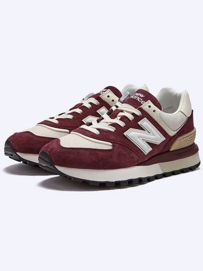 574 Legacy Low Top Sneakers Burgundy Angora - NEW BALANCE - BALAAN 2