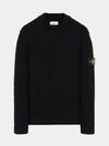 Round wool knit navy men s 7115523B3 V0020 - STONE ISLAND - BALAAN 1