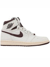 Air Jordan 1 High Top Sneakers Burgundy Crush - NIKE - BALAAN 5