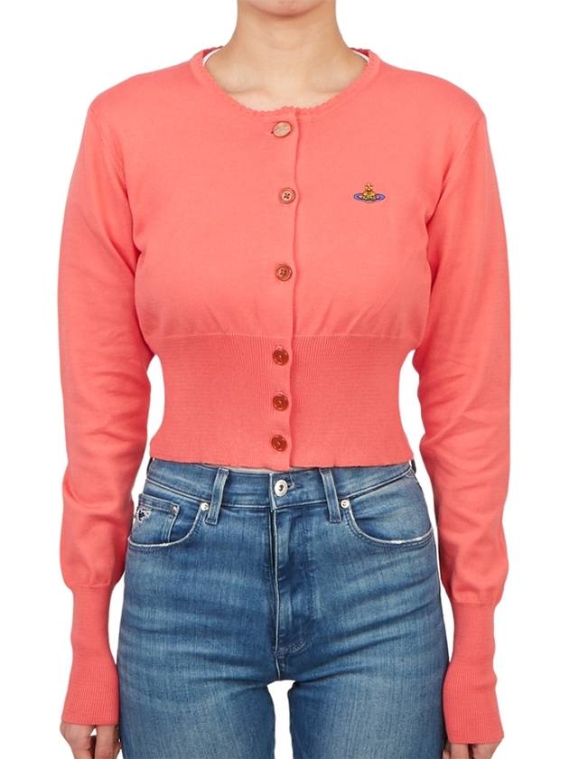 Women s Bea Crop Cardigan Coral - VIVIENNE WESTWOOD - BALAAN 4