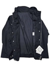 Men's High Neck Hooded ZipUp Jacket Relaxed Fit Black W233JP13954B - WOOYOUNGMI - BALAAN 2