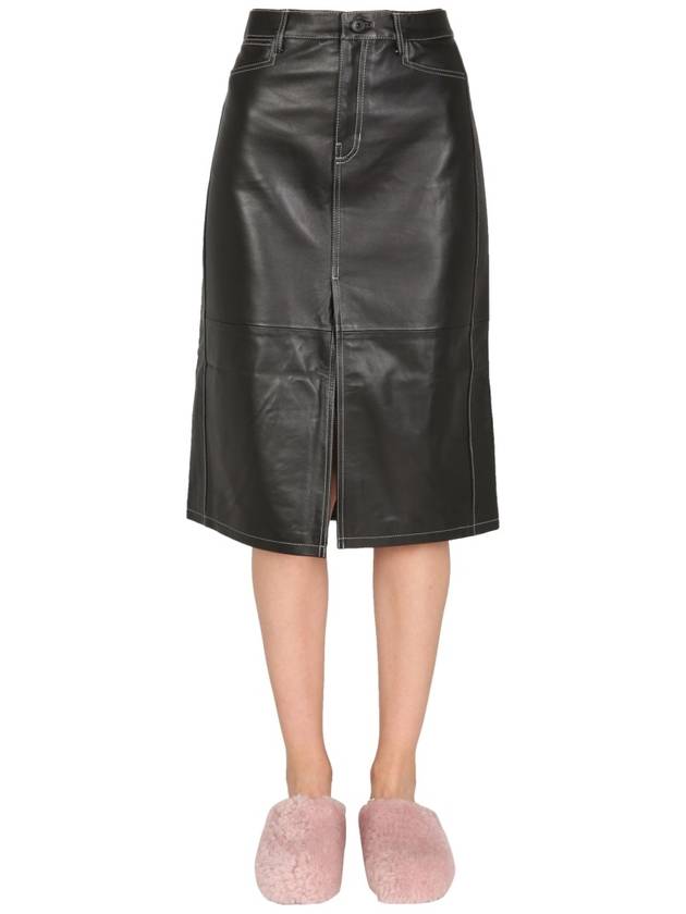 NAPPA LEATHER SKIRT - PROENZA SCHOULER - BALAAN 1