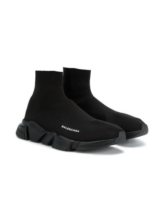 Men's Speed Recycle Knit High-Top Sneakers Black - BALENCIAGA - BALAAN 3