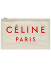 Logo Clutch Bag White - CELINE - BALAAN 6