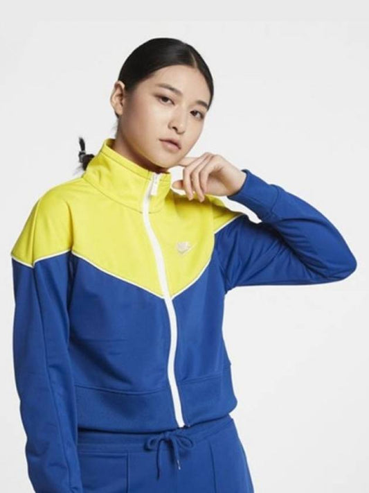 01AT3909492Women’sHeritage Track JacketYellow Blue - NIKE - BALAAN 1