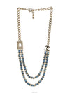 B17 Shoreline Denim Gold Chain Necklace CC Logo - CHANEL - BALAAN 10