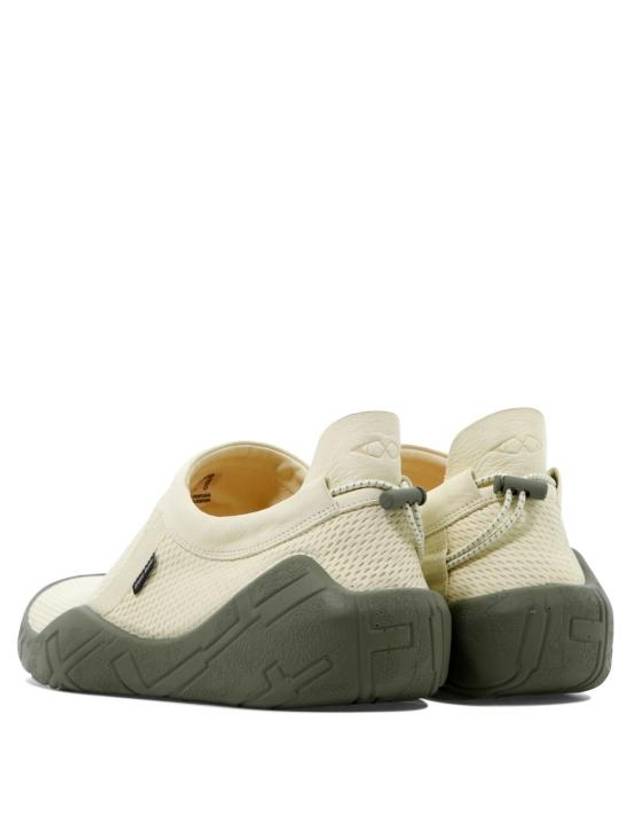 Shadow Project Moc Debossed Leather Mesh Slip On Ivory - STONE ISLAND - BALAAN 5