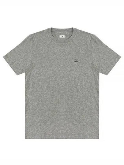 Mini Logo Printing Short Sleeve T-Shirt Grey - CP COMPANY - BALAAN 2