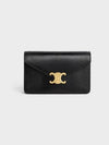 Women's Chain Margot Wallet Cross Bag Lizard Black - CELINE - BALAAN 2