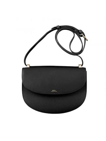 Half Moon Leather Cross Bag Black - A.P.C. - BALAAN 1