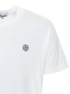 Men's Logo Short Sleeve T-Shirt White - STONE ISLAND - BALAAN 5