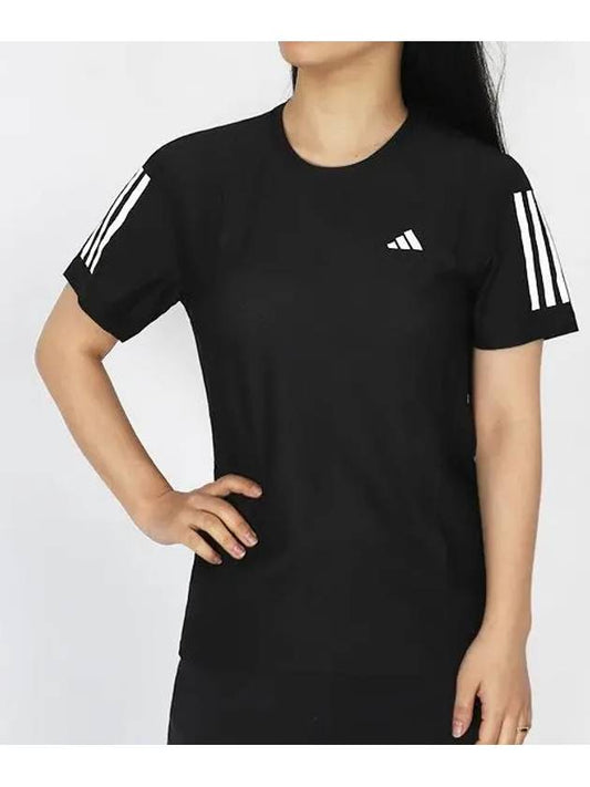 W Short Sleeve Tee Own Run Base Running Tee IN2961 - ADIDAS - BALAAN 1