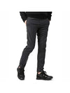 Men's Cashmere Zipper Biker Straight Pants Grey - LANVIN - BALAAN 1