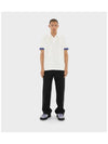 Men's Cotton Polo Shirt White - BURBERRY - BALAAN 6