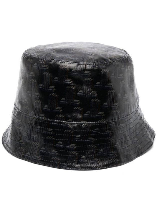 Reversible logo pattern bucket hat - LANVIN - BALAAN 1